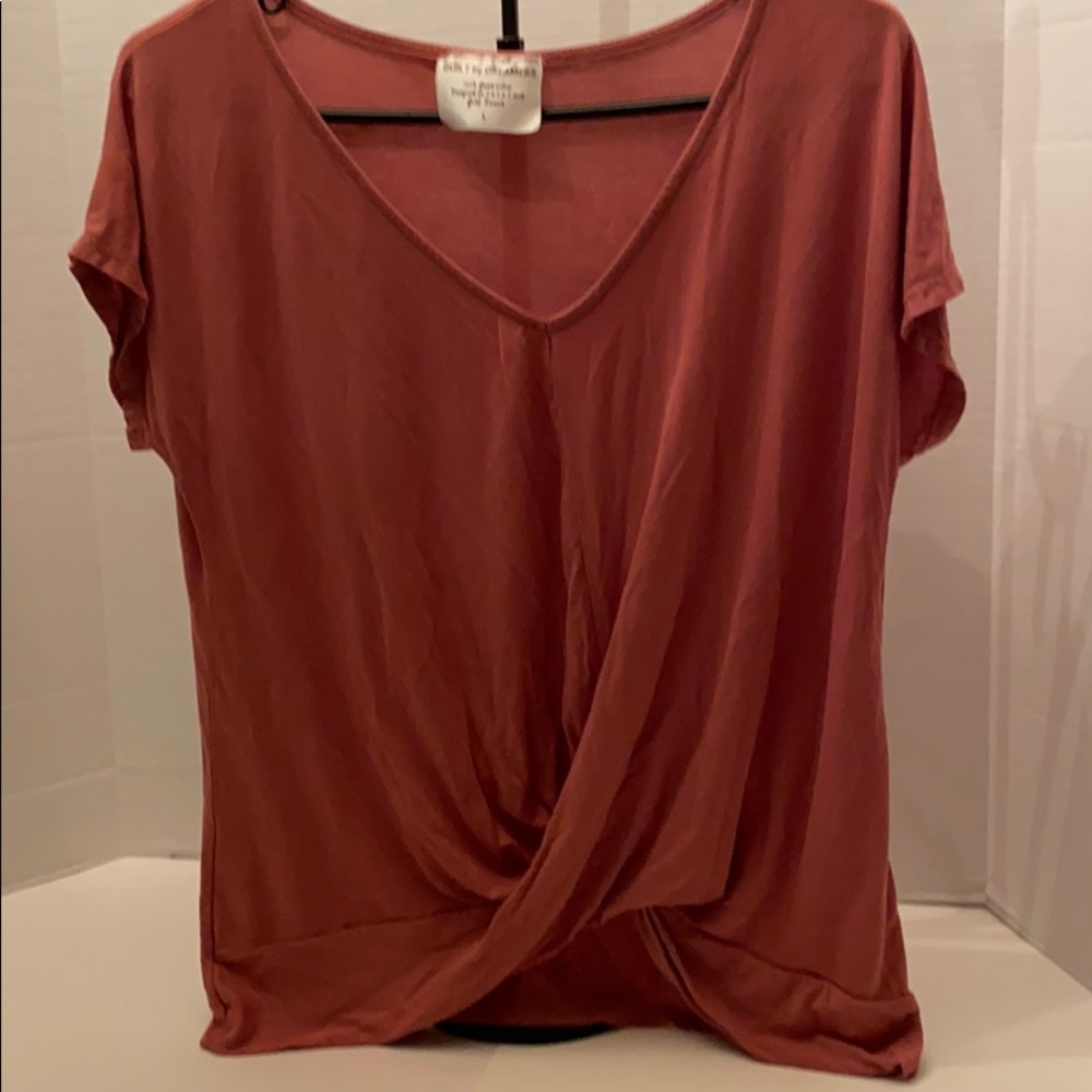 Brown Short sleeve top